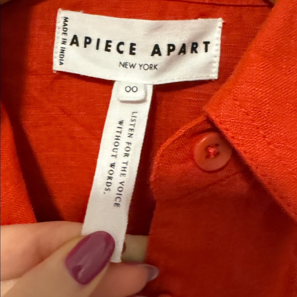 Apiece Apart San Vito Sarong in Poppy Red - Picture 9 of 11